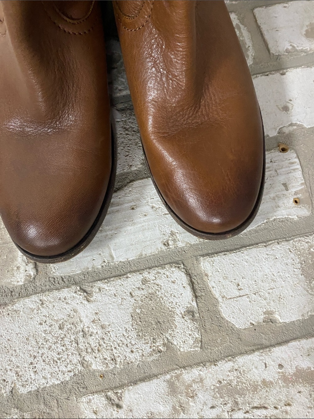 Frye Cognac Leather Over-The-Knee Riding Boots - Picture 2 of 9